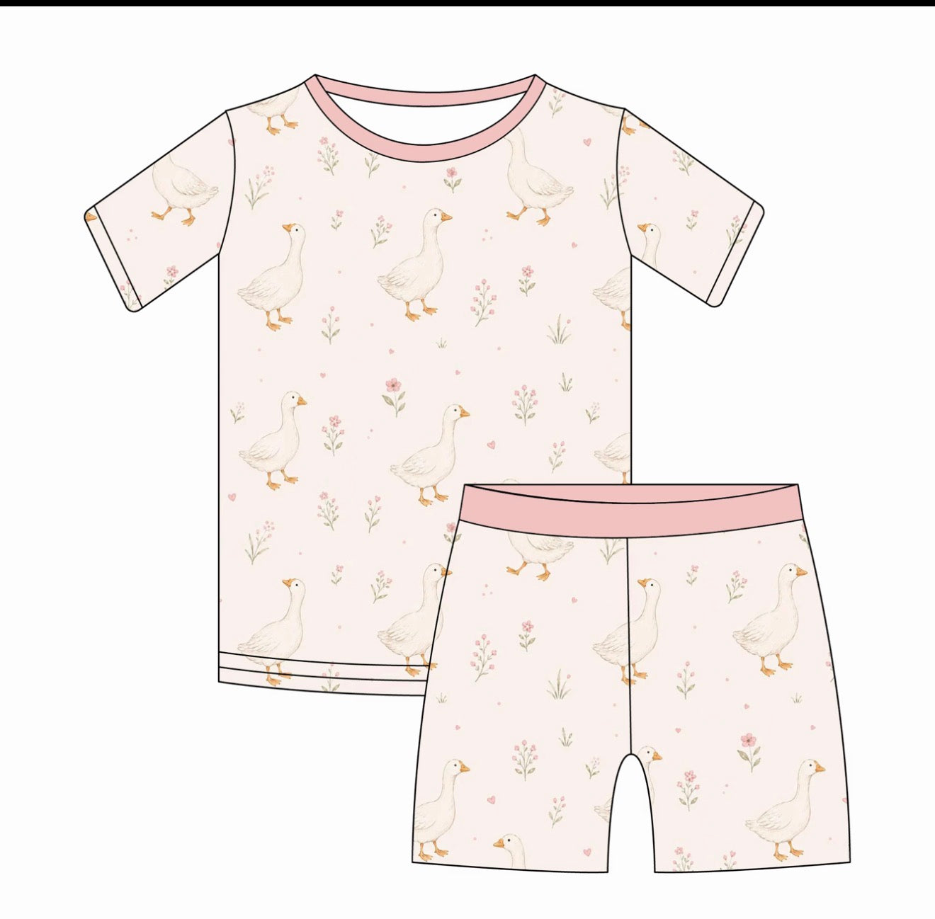 Goose & Bloom 2-piece Short sleeve & shorts set